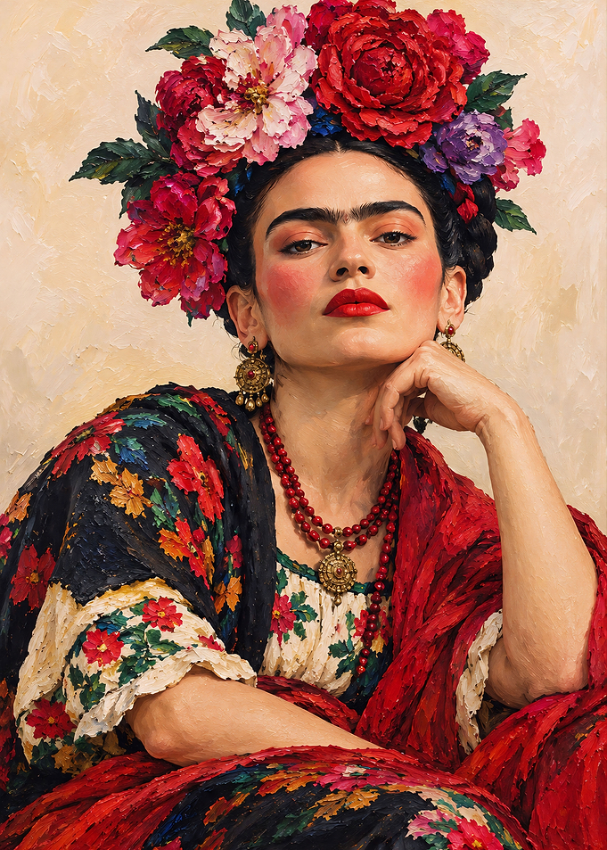 Frida Kahlo Floral Majesty