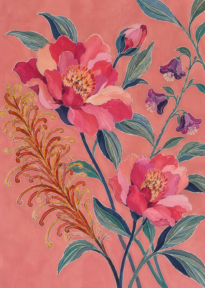 Elegant Floral Botanical Illustration