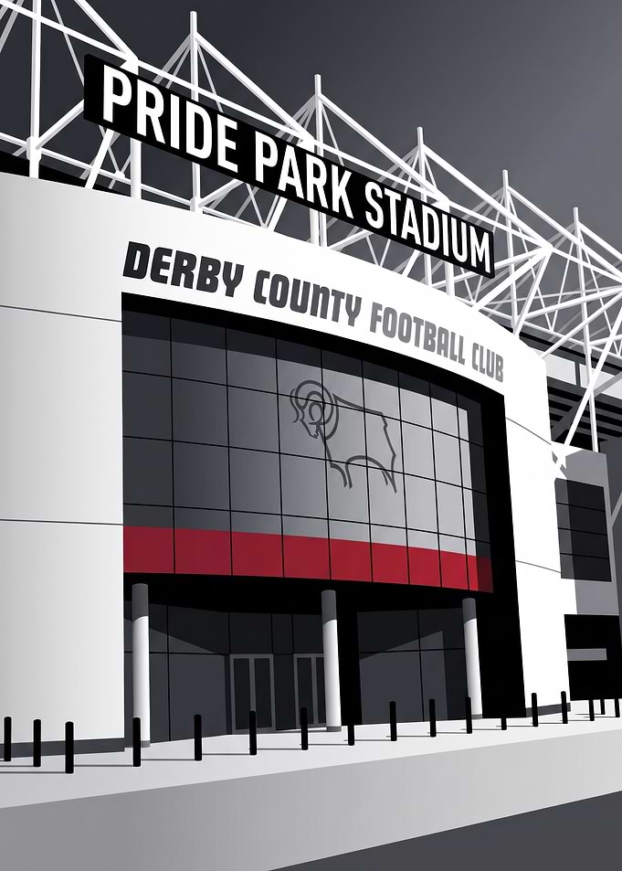 Pride Park Stadium Derby County Illustration