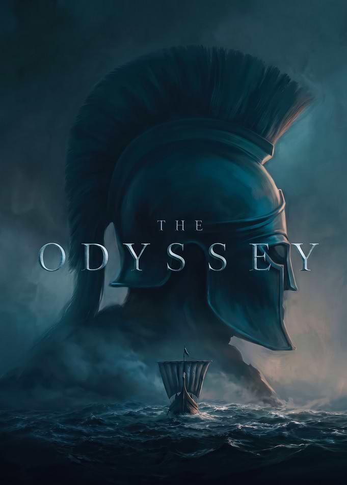 The Odyssey Spartan Helmet Poster