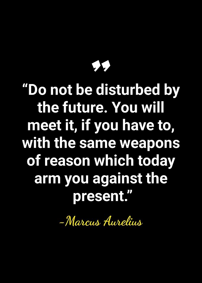 Marcus Aurelius Stoic Quote Poster