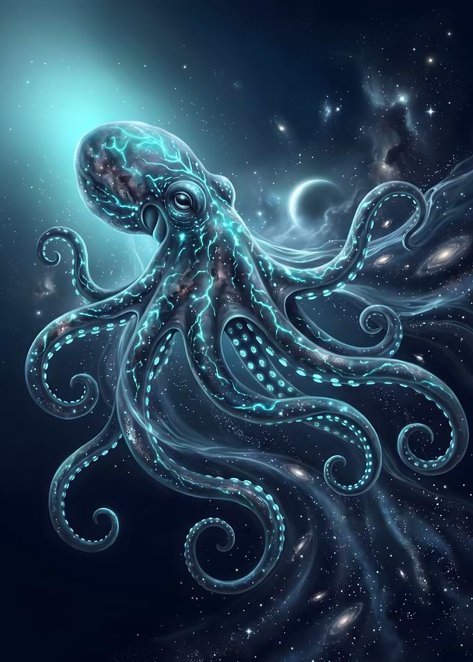 Cosmic Octopus in Deep Space