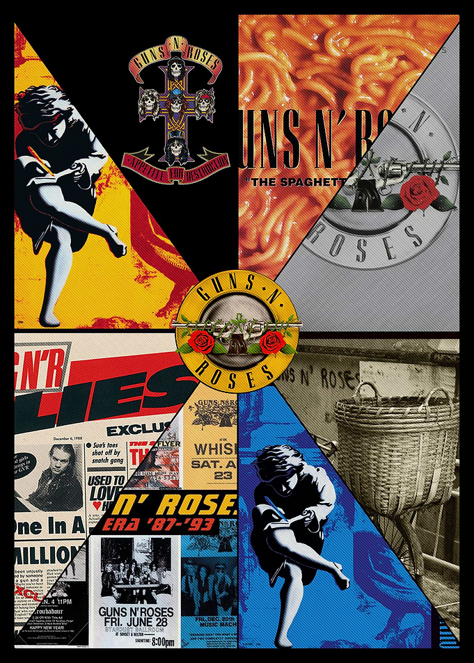 Guns N' Roses Era Collage Poster