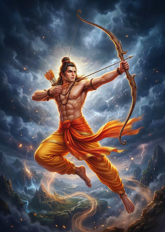 Lord Rama Archery Epic Poster