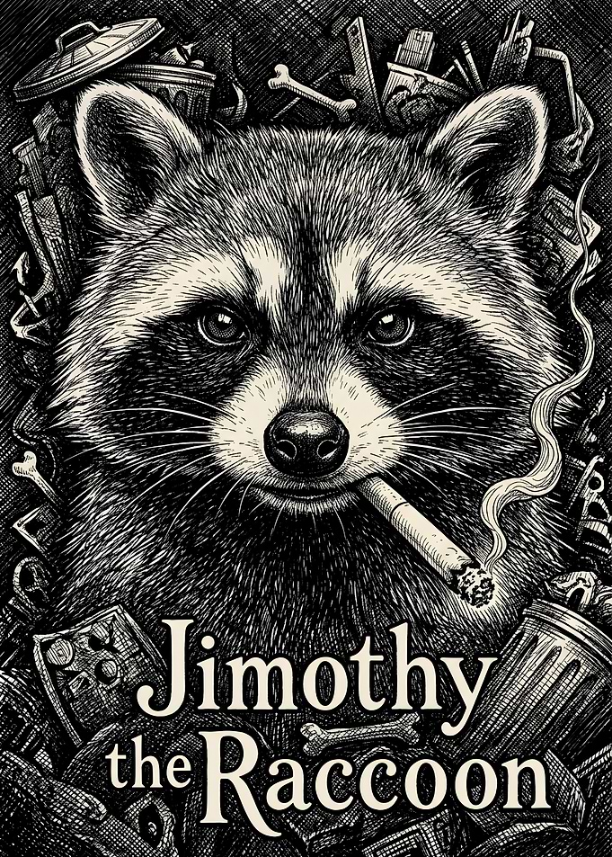 Jimothy the Raccoon Illustration