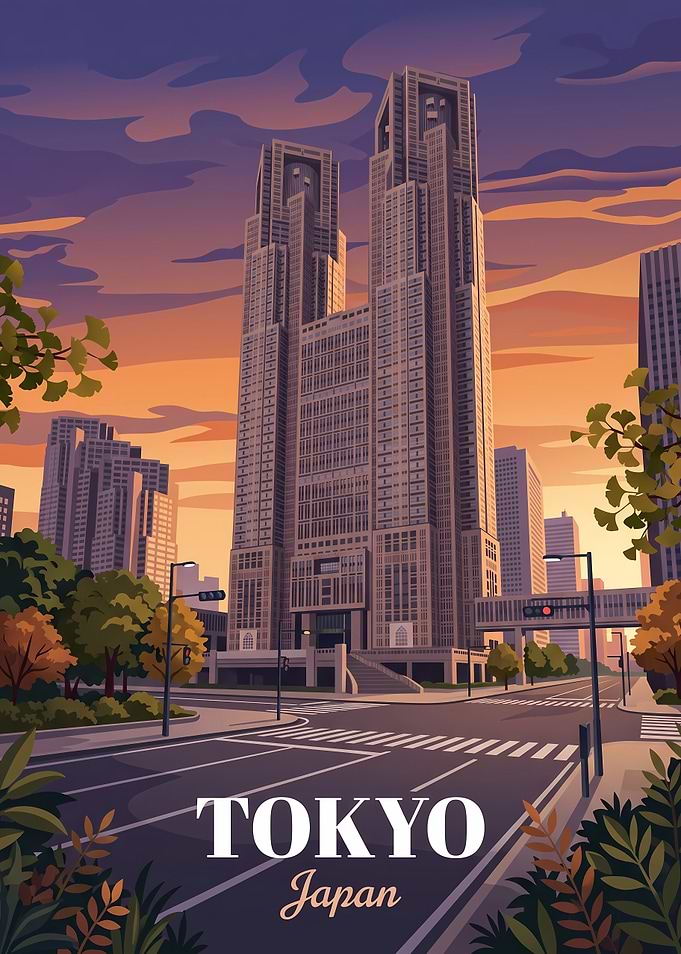 Tokyo Metropolitan Government Building Poster