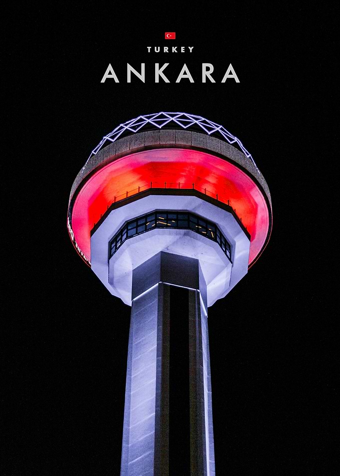 Atakule Tower in Ankara Turkey