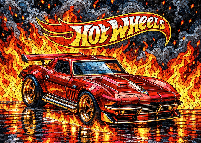 Hot Wheels Mosaic Sports Car