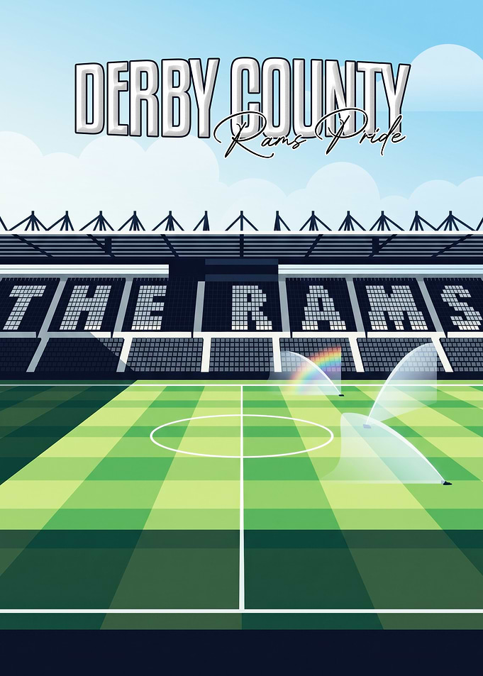 Derby County Rams Pride Stadium Poster
