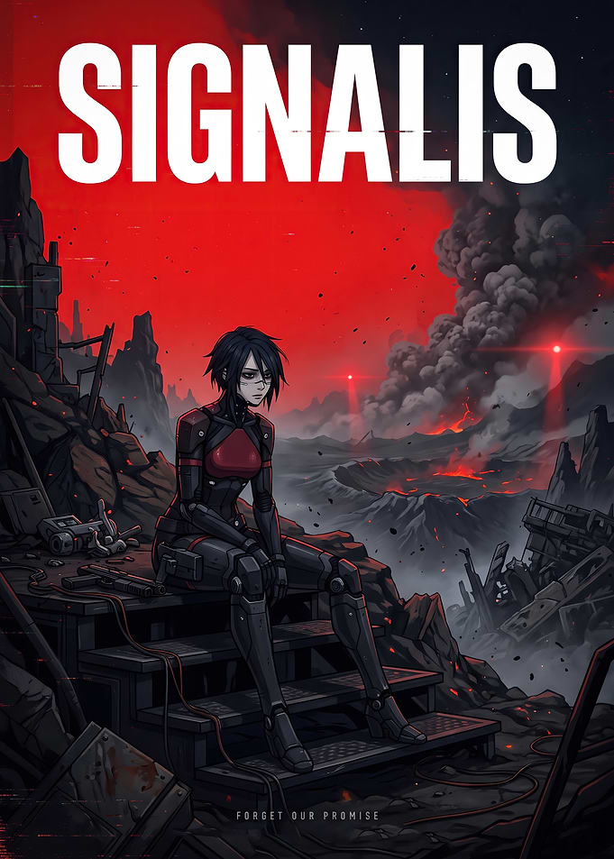 Signalis Elster character poster