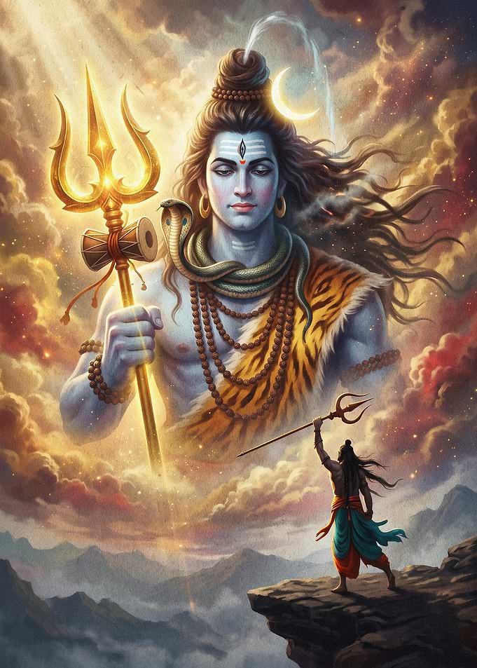 Shiva Hindu Deity Divine Art Poster