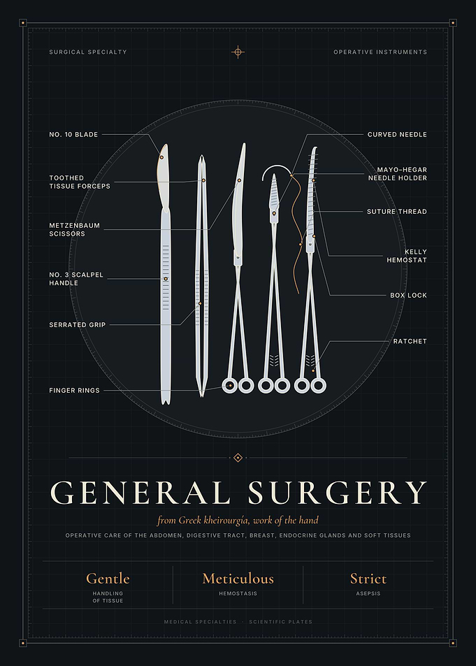 General Surgery – Surgical Instruments Scientific Plate