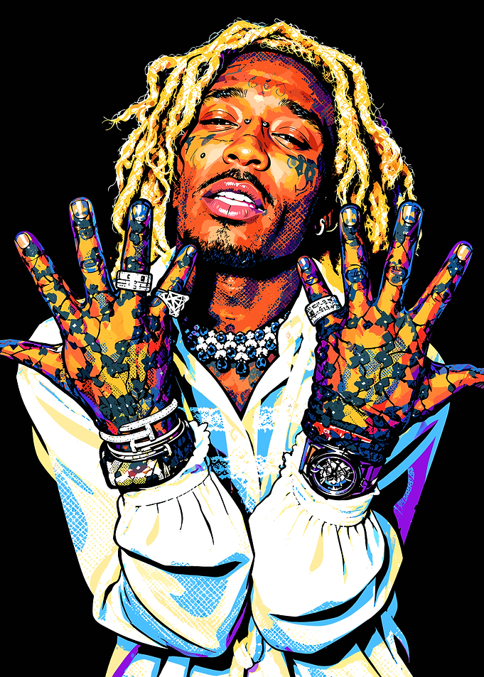 Lil Uzi Vert Pop Art Portrait
