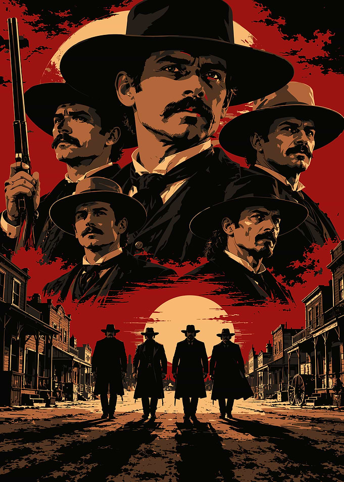 Tombstone Western Movie Poster Art