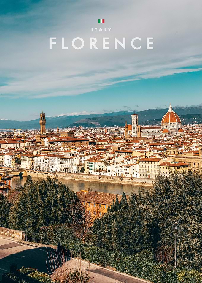 Florence Italy Cityscape Travel Poster