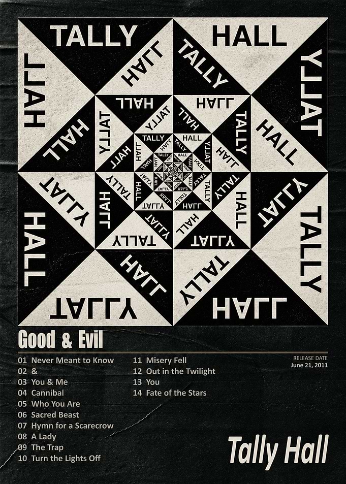 Tally Hall Good & Evil Album Poster