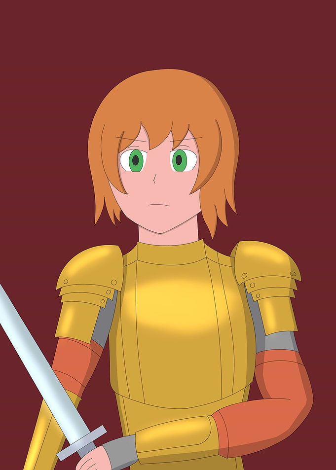 Knight in golden armor