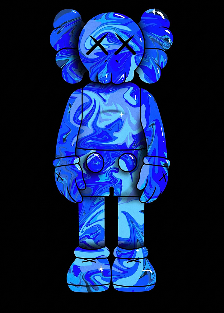 Blue Marble KAWS Companion Figure