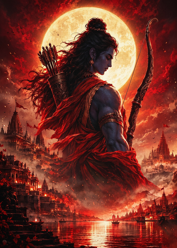 Hindu Deity Warrior Epic Fantasy