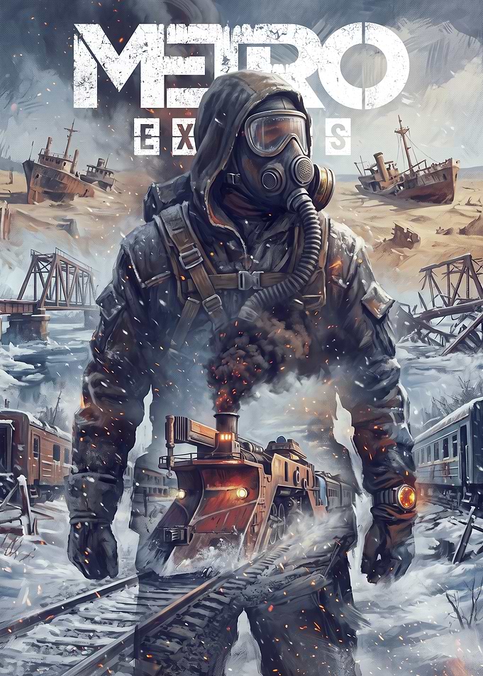 Metro Exodus Post-Apocalyptic Game Poster