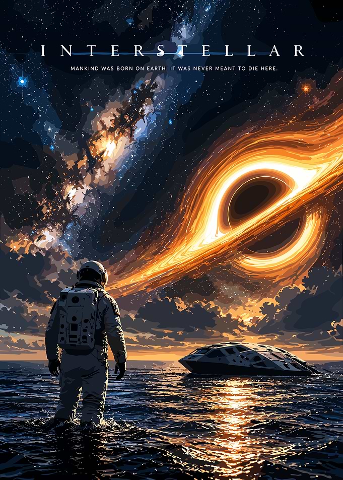 Interstellar Movie Poster Art