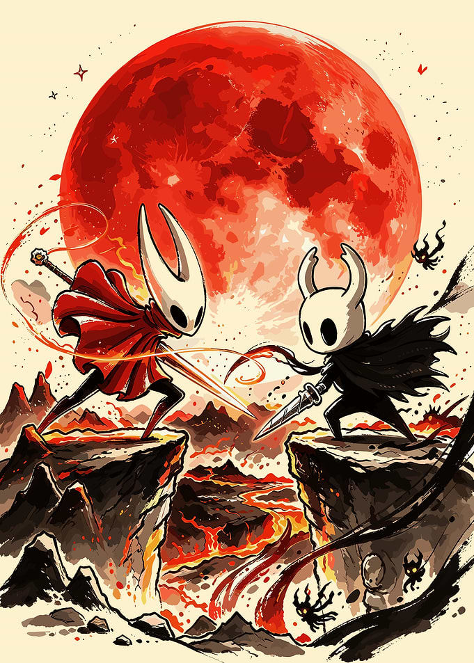 Hollow Knight and Hornet Duel