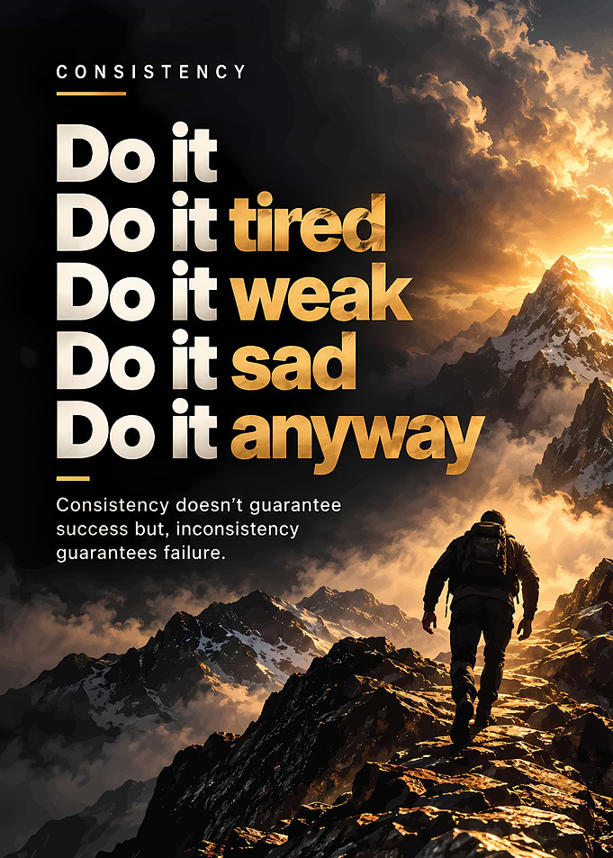 Consistency Motivational Quote