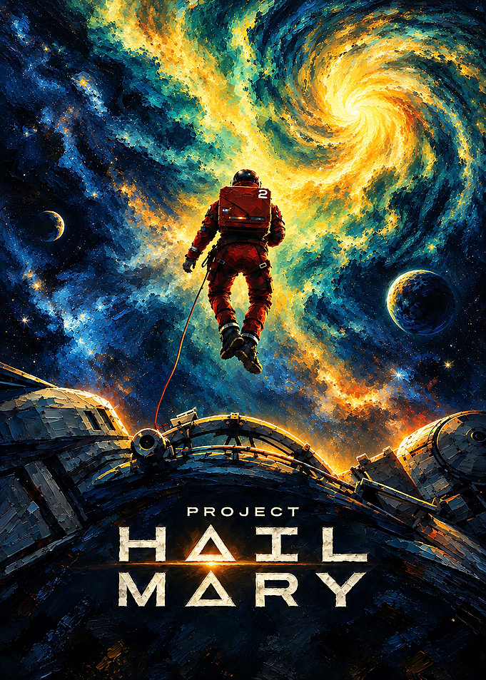Project Hail Mary Space Poster