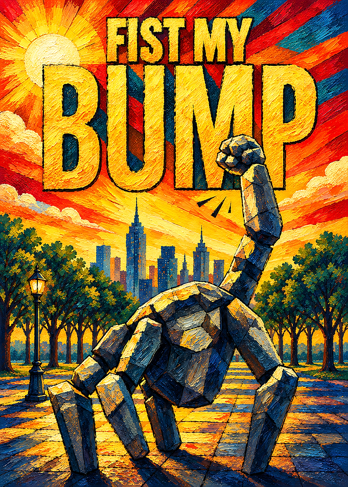 Fist My Bump Rock Creature Poster