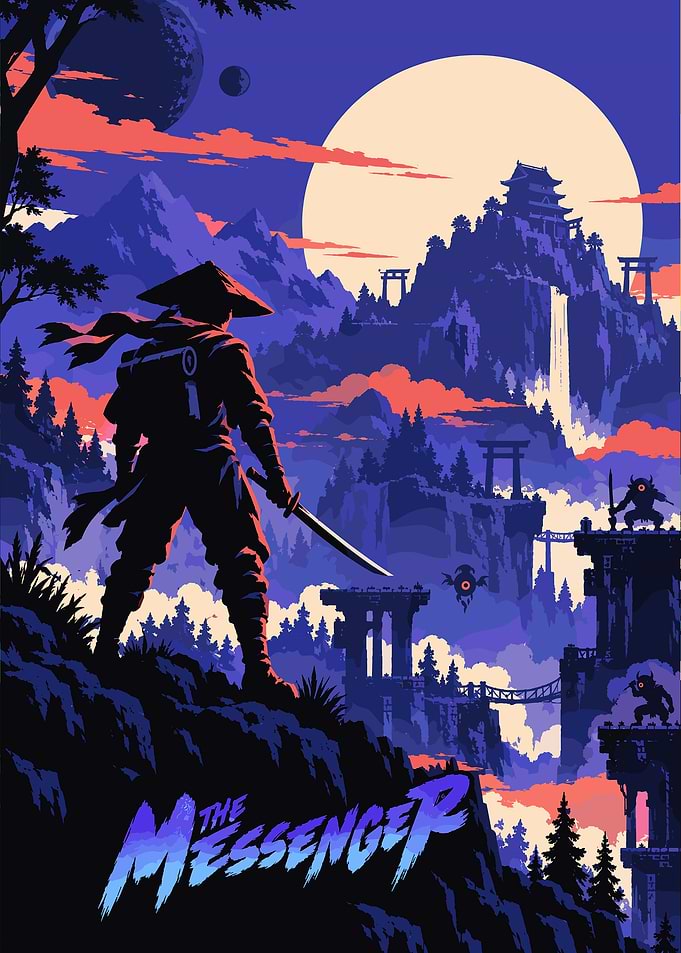 The Messenger Video Game Poster