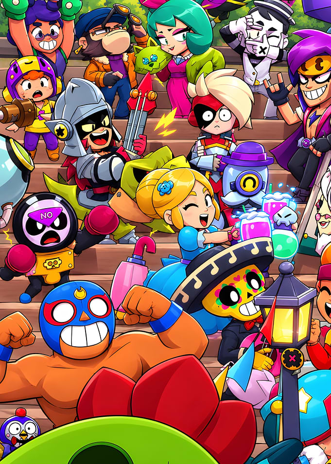 Brawl Stars Characters Group Portrait
