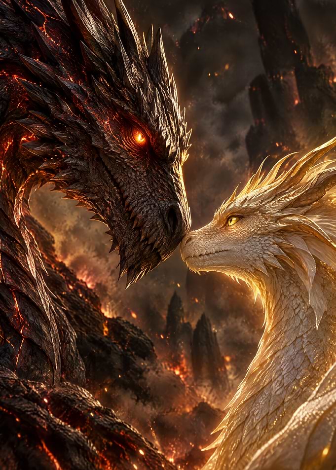 Fire and Light Dragon Encounter