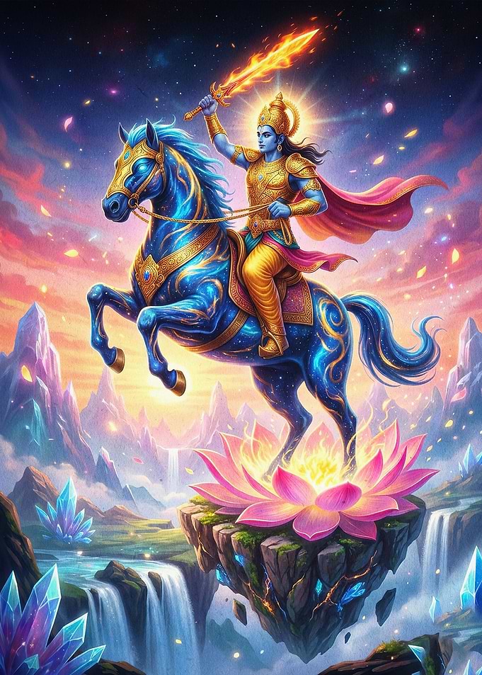 Kalki Avatar Horse Epic Fantasy Art