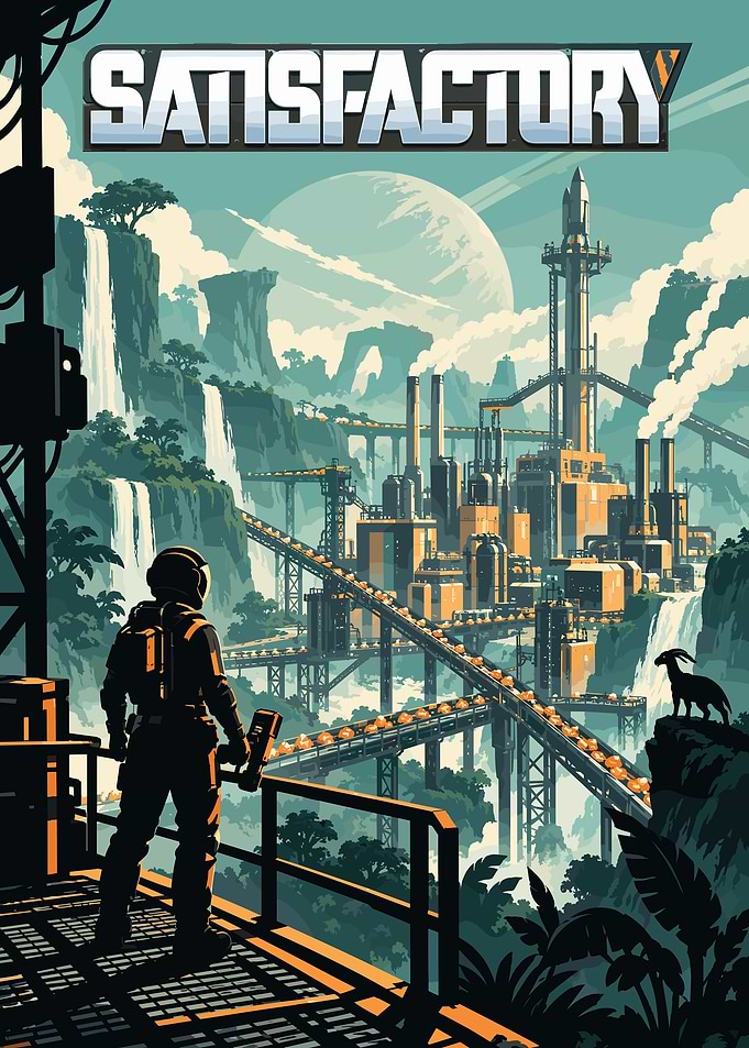 Satisfactory Game Poster Art