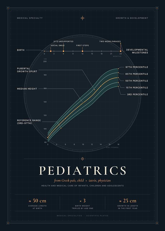 Pediatrics - Child Growth Chart & Developmental Milestones
