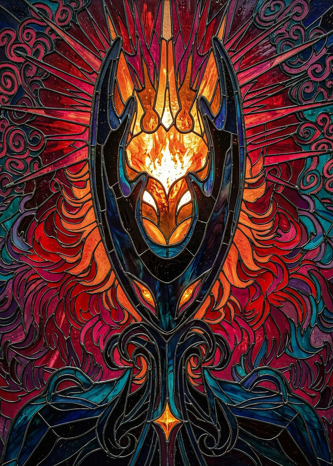 Hollow Knight Stained Glass Art