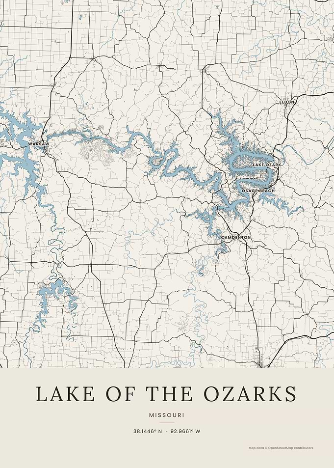 Lake of the Ozarks Map