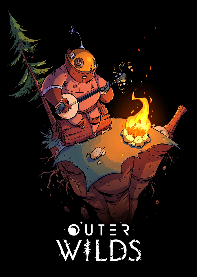 Outer Wilds Hearthian Playing Banjo
