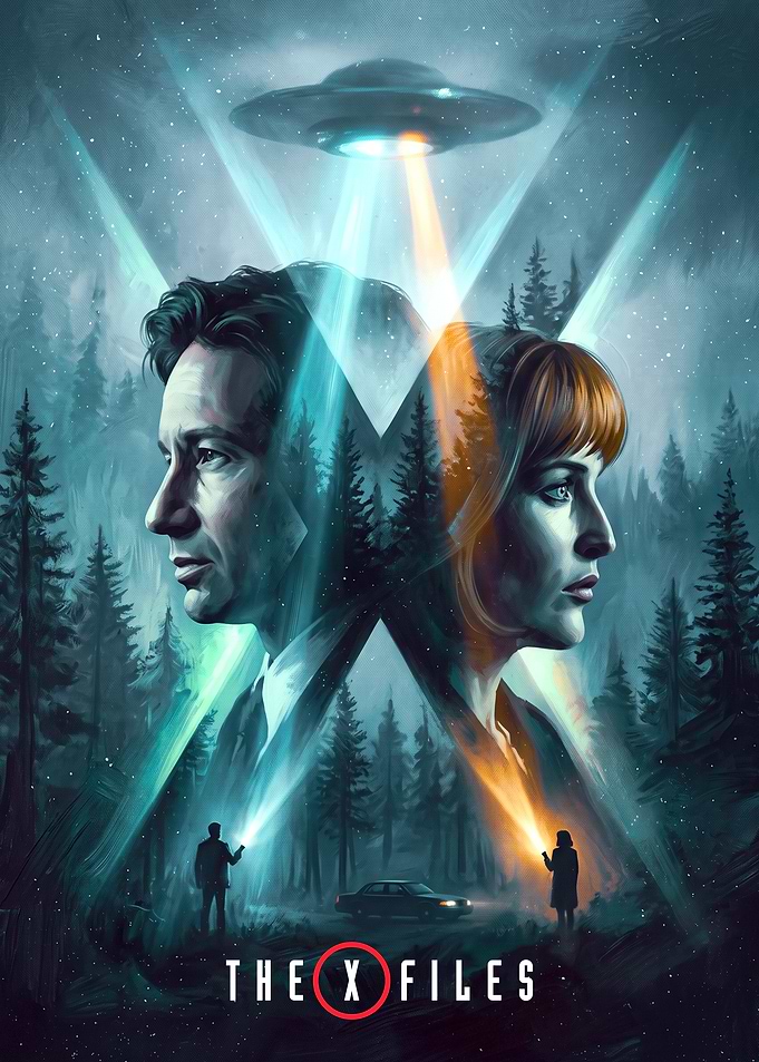 The X-Files Mulder and Scully Poster