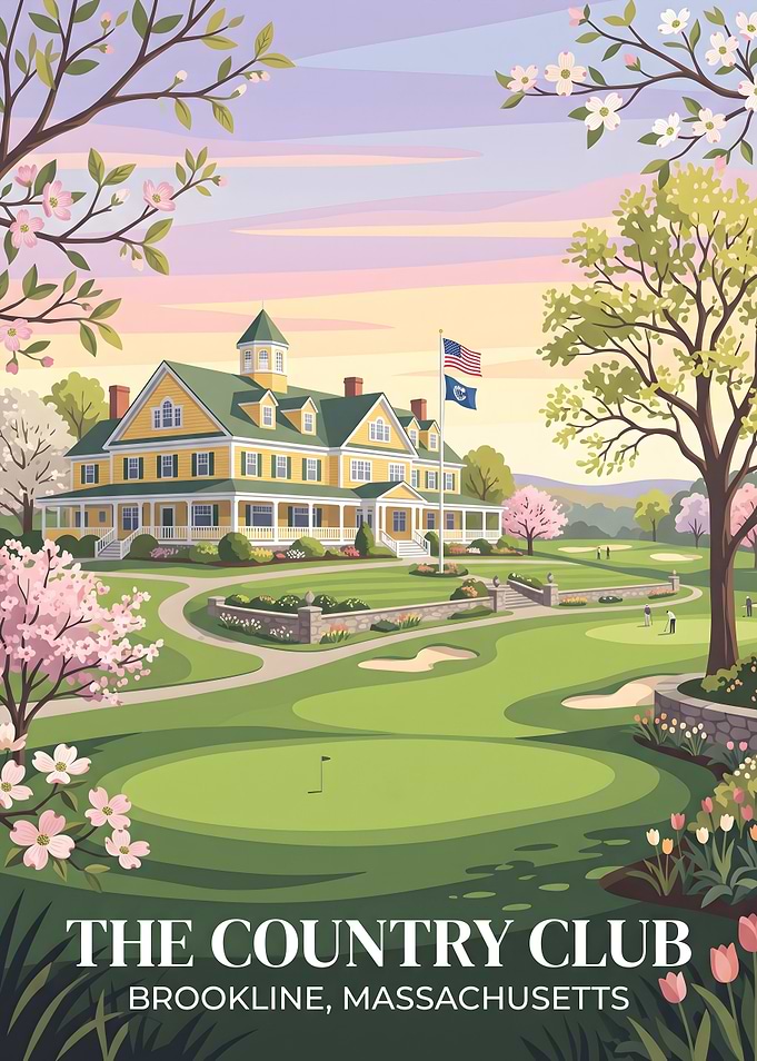 The Country Club Brookline Massachusetts Poster