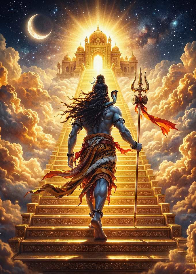 Shiva Divine Ascent Fantasy Art
