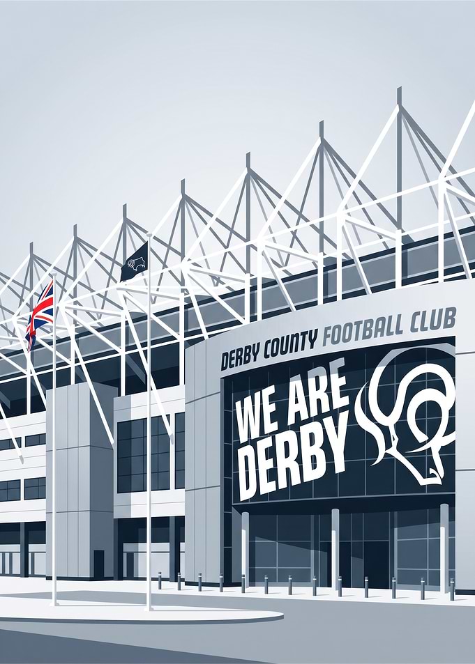 Derby County Football Club Stadium Illustration