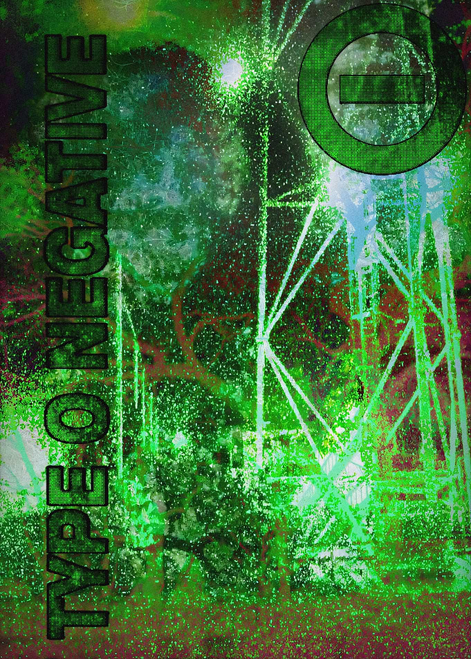 Type O Negative Green Grunge Poster