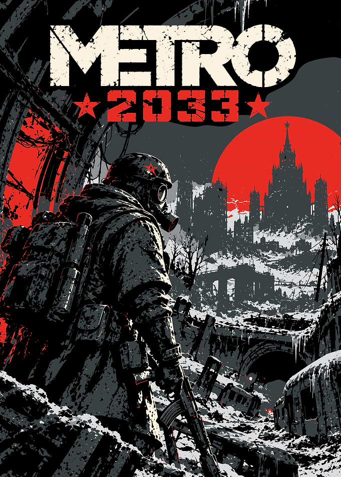 Metro 2033 Post-Apocalyptic Soldier Poster
