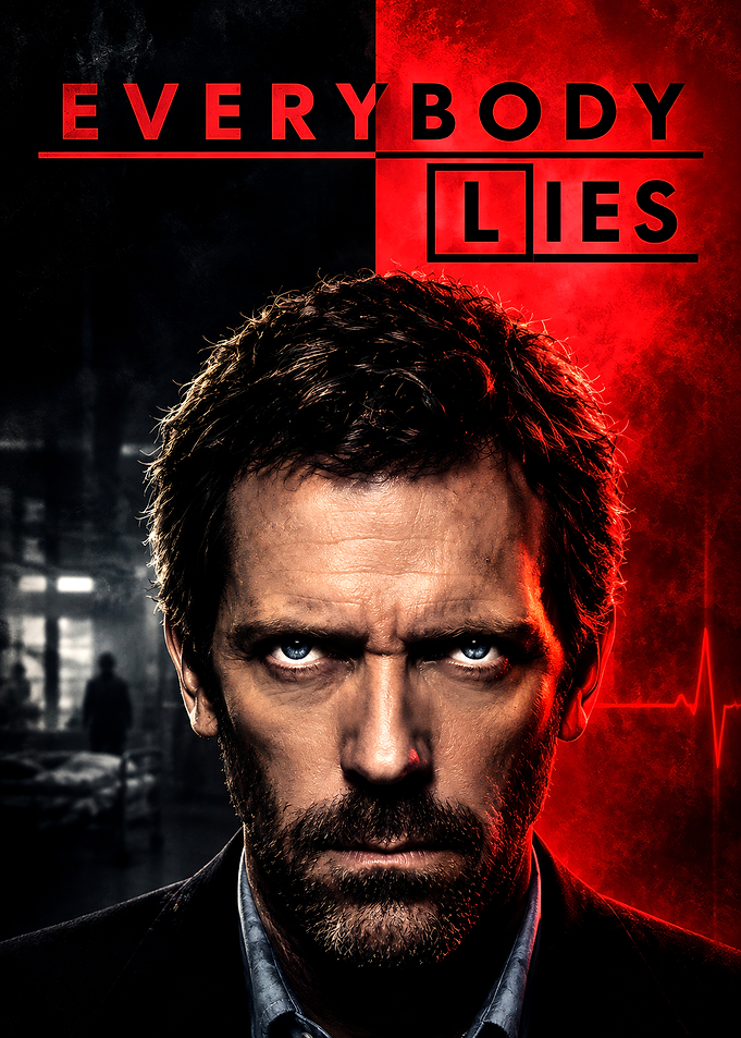 Dr. Gregory House Everybody Lies Poster