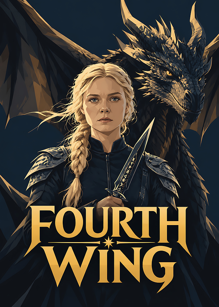 Fourth Wing Book Cover Art