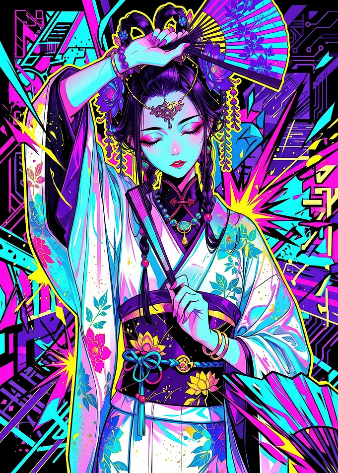 Geisha pop art