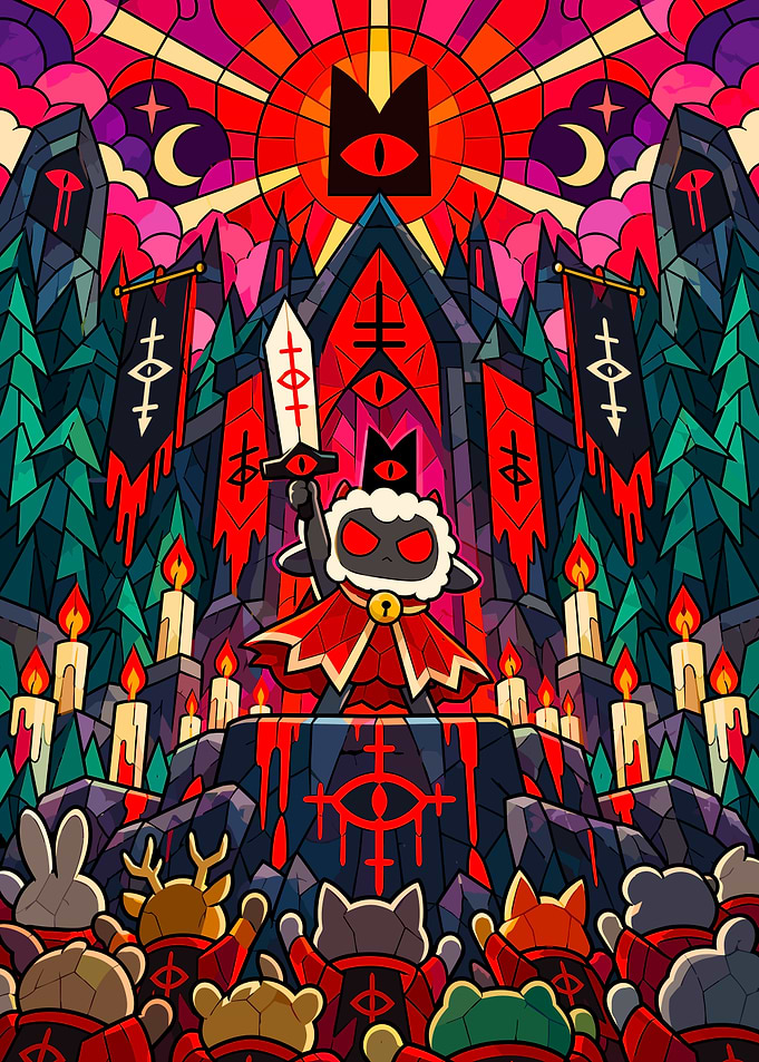 Cult of the Lamb Stained Glass