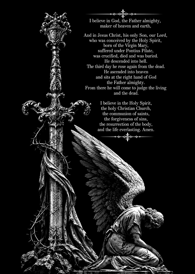 Apostles' Creed with Angel and Sword