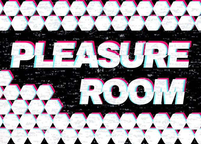 Pleasure Room Glitch Text Game Room Poster